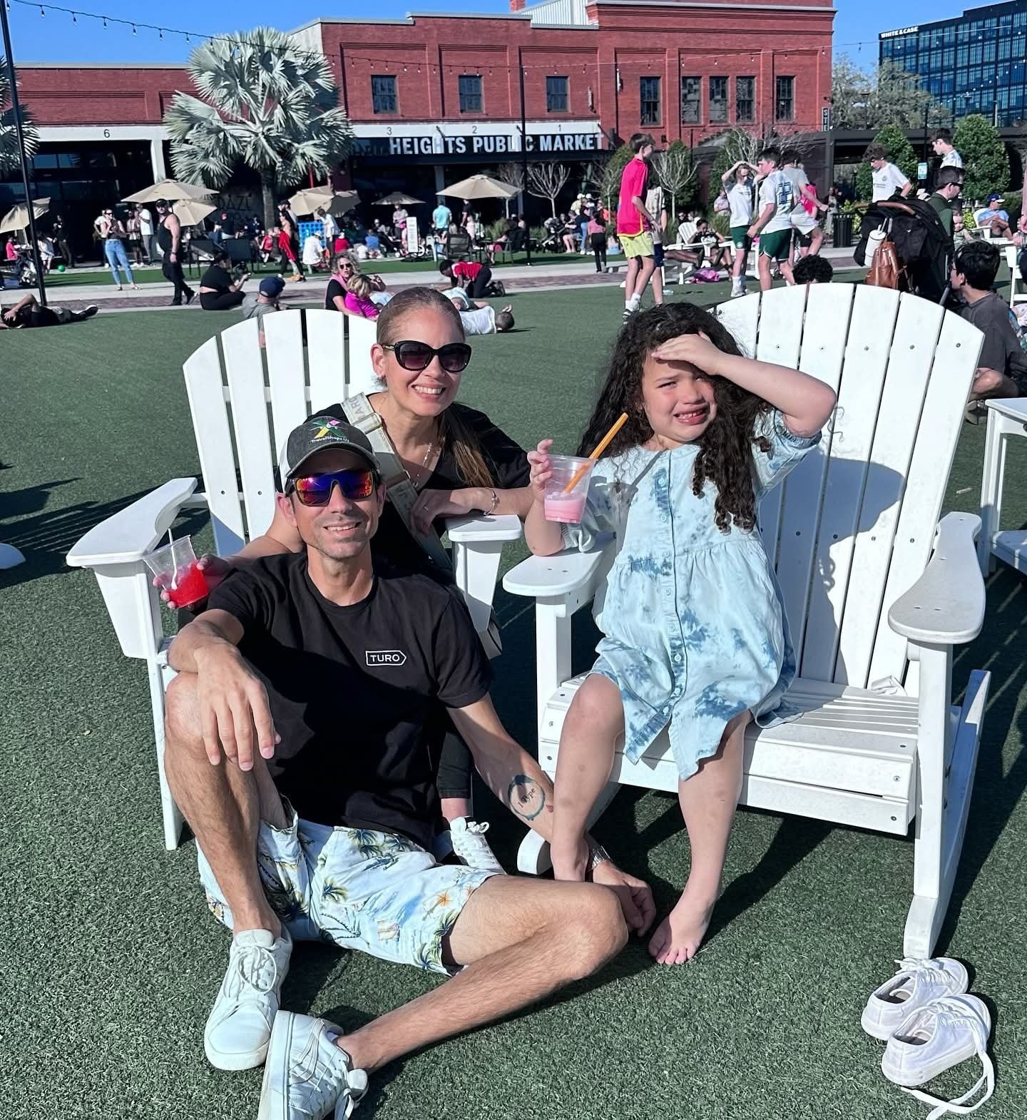 Ada with her mom and dad